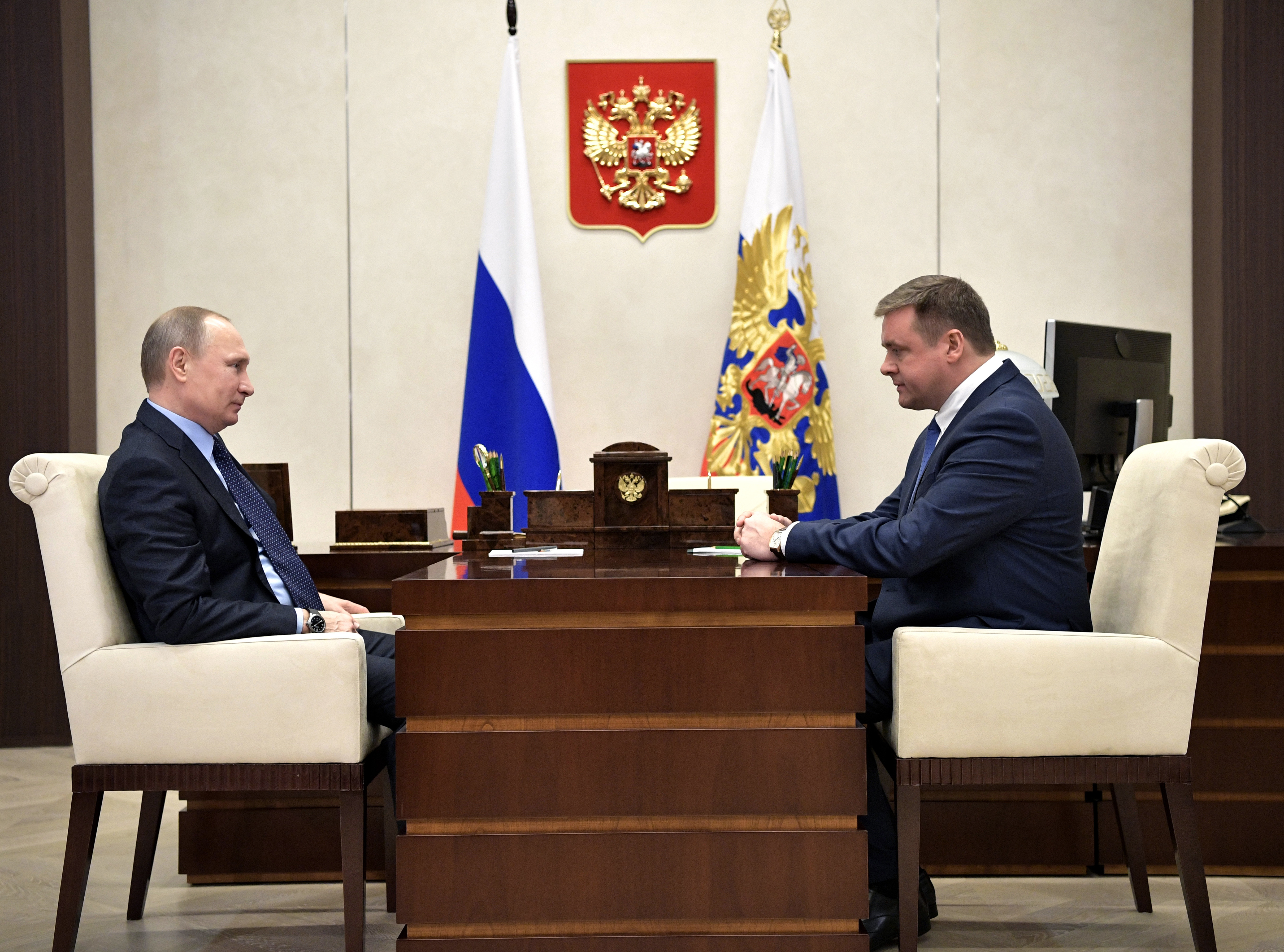    Александр Меткин на приёме у президента РФ. Фото: ©РИА Новости/Михаил Климентьев