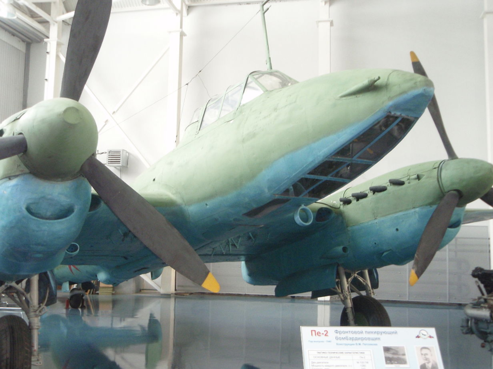 Пе-2 в Центральном музее Военно-воздушных сил РФ Фото: Wikipedia