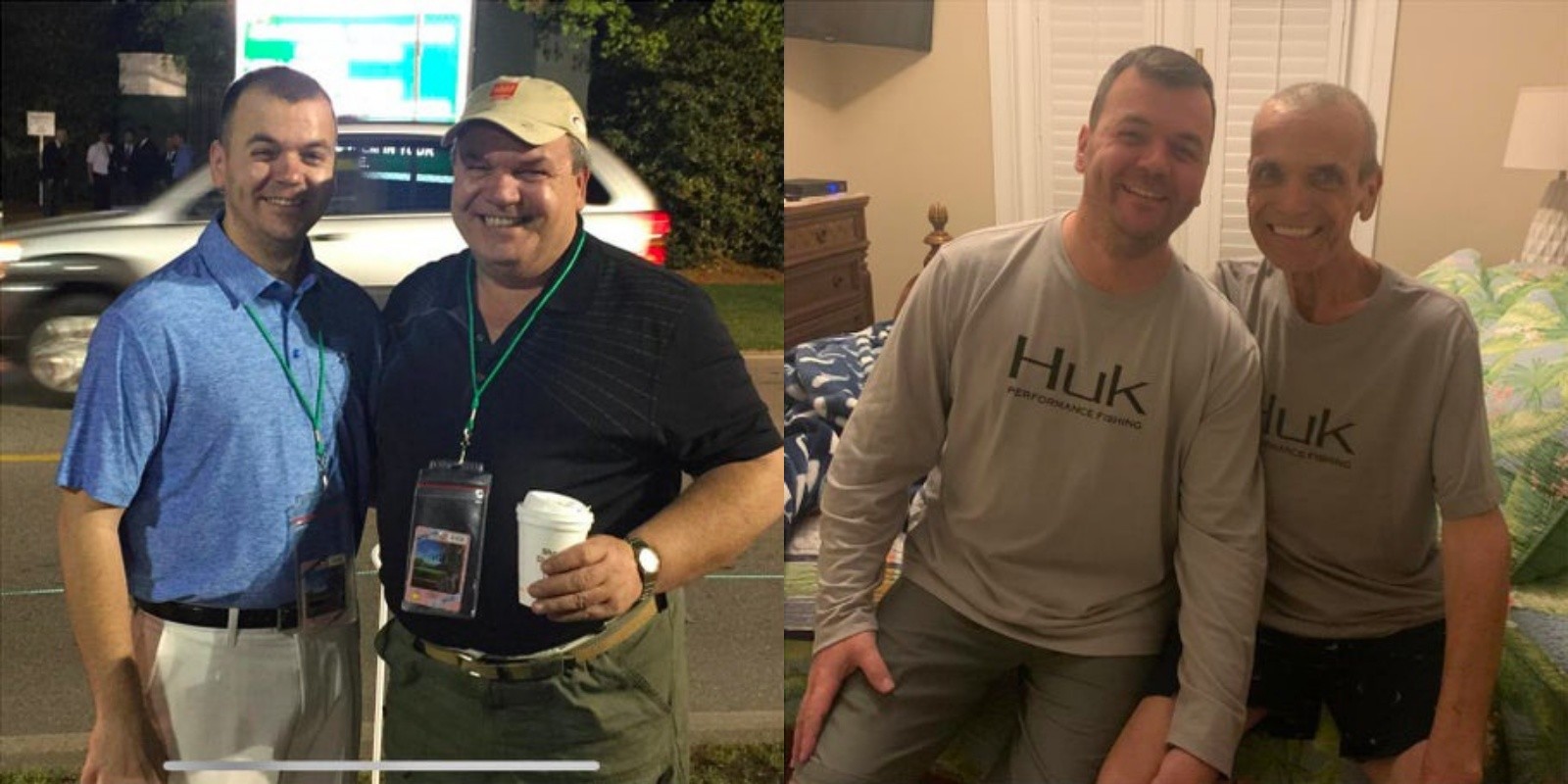 Слева отец и сын в 2017 году, справа — в 2019-м. Фото © Reddit/Rvjones55