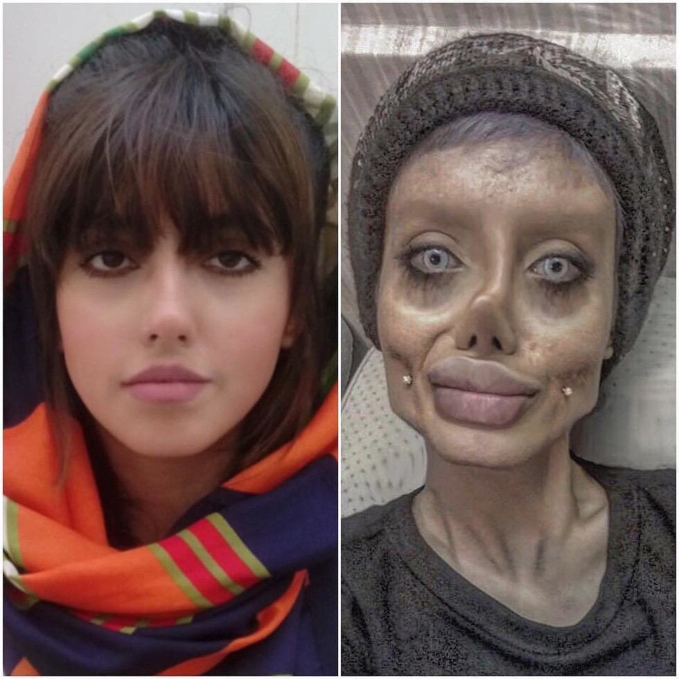 Слева — Сахар Табар в реальной жизни. Фото © Instagram / sahartabar_official