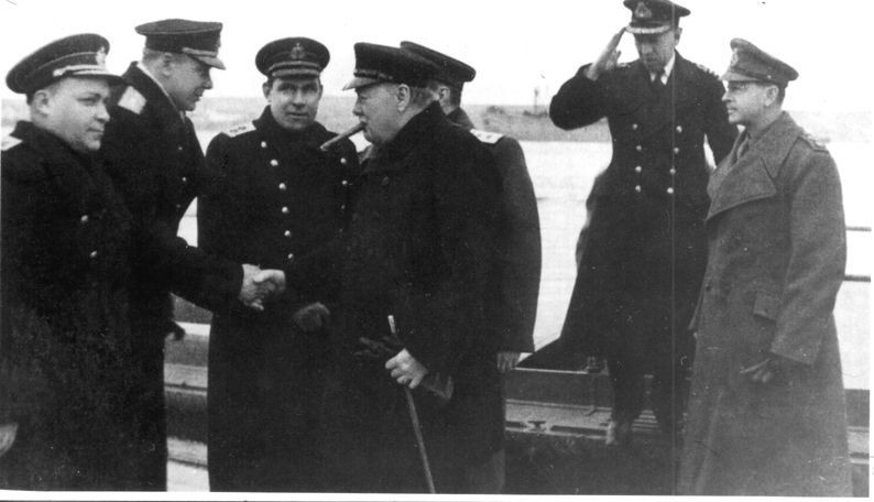 Встреча с Черчиллем на Ялтинской конференции в 1945 году. Фото: © Минобороны России