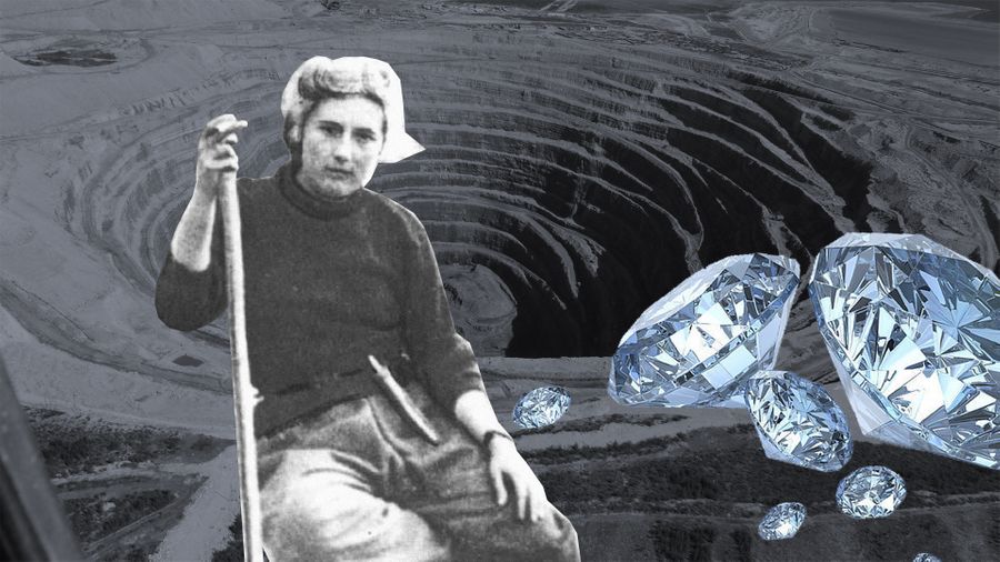 Геолог Лариса Попугаева нашла в Якутии первое кимберлитовое месторождение алмазов. Коллаж © LIFE. Фото © Wikipedia