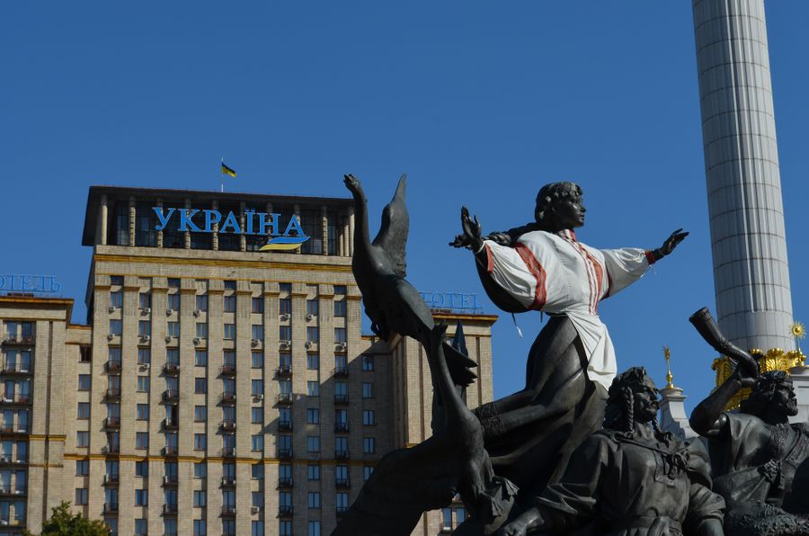 Памятник на майдане в Киеве.Фото © Pixabay