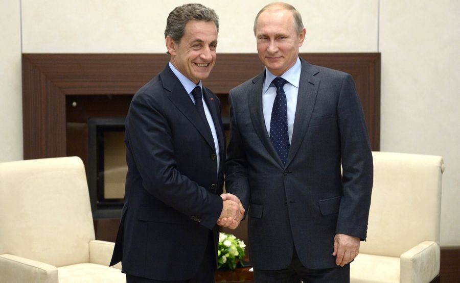 Президент РФ Владимир Путин и Николя Саркози. Фото © Kremlin
