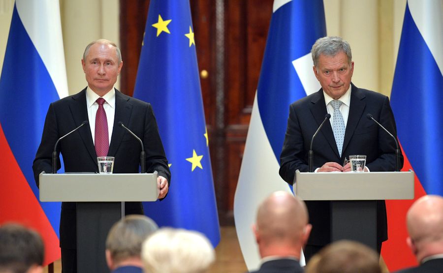 Президент РФ Владимир Путин и президент Финляндии Саули Ниинистё. Фото © Kremlin