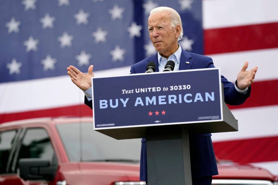 Кандидат в президенты США от Демократической партии Джо Байден. Фото © ТАСС / AP Photo / Patrick Semansky