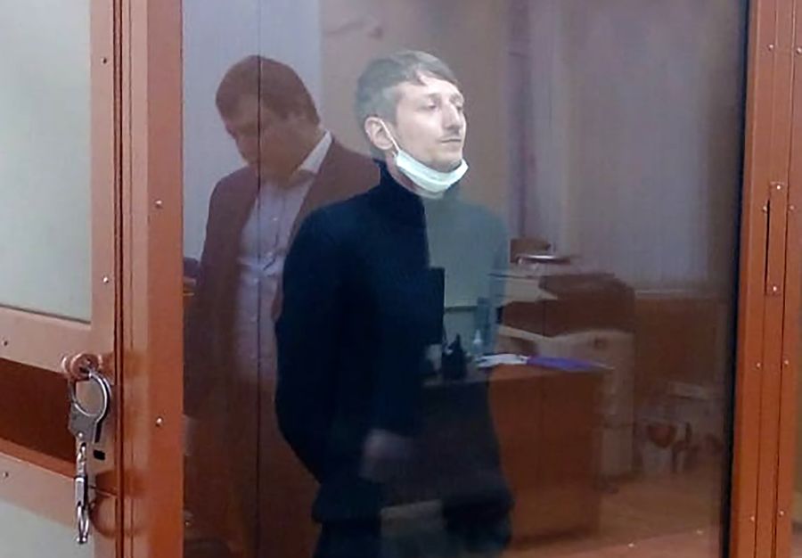 Алексей Барышников в суде. Фото © Пресс-служба Хамовнического суда / ТАСС
