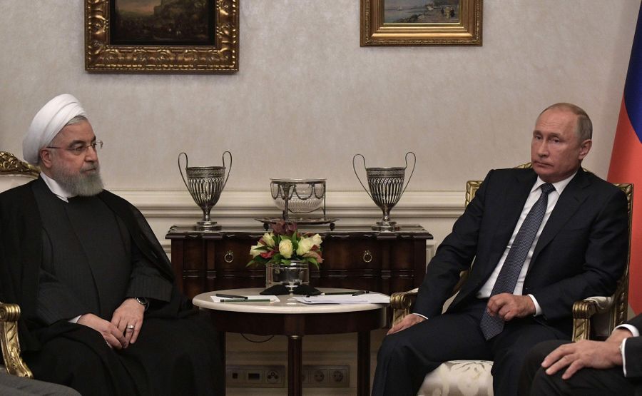 Президент РФ Владимир Путин и президент Ирана Хасан Рухани. Фото © Kremlin
