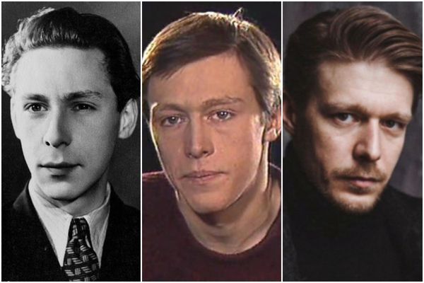 Как выглядели советские актёры, их дети и внуки в одном и том же возрасте