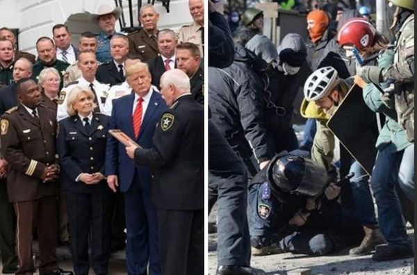 В рекламе Трампа проиллюстрировали "хаос и насилие" фотографией с Майдана