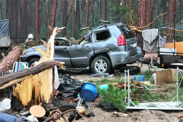 Пять человек госпитализированы после падения деревьев на палаточный лагерь в Красноярске