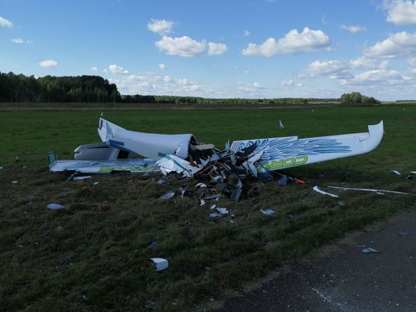 Легкомоторный самолёт совершил жёсткую посадку под Калугой. Пилот погиб