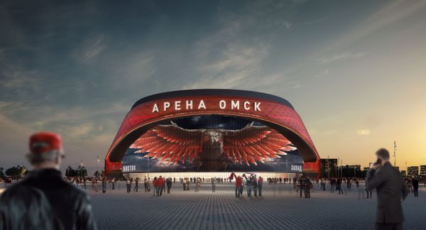 Стартовала активная фаза строительства хоккейного суперстадиона "Омск-арена"