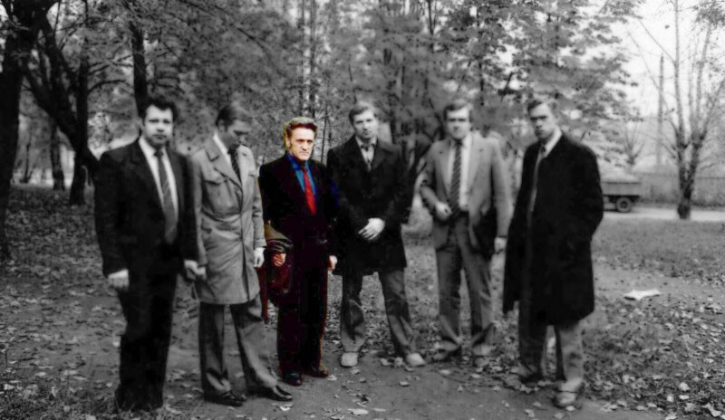 Адольф Толкачёв с коллегами. Фото © Wikimedia Commons