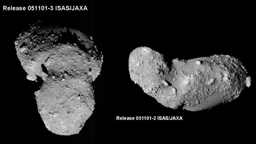 Астероид Итокава с борта КА Хаябуса. Фото: © wikipedia
