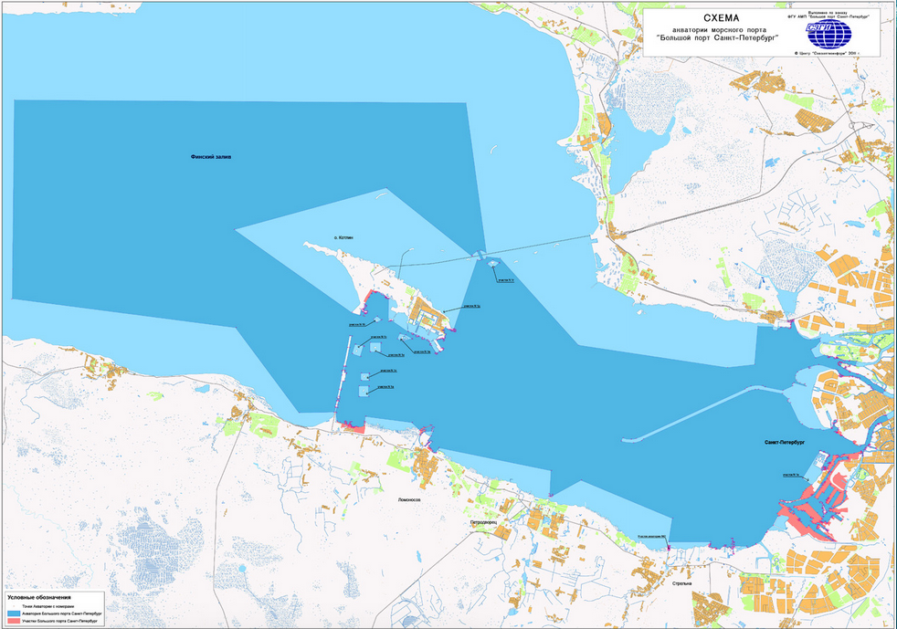 Фото: pasp.ru/ Схема акватории Финского залива и Невской губы