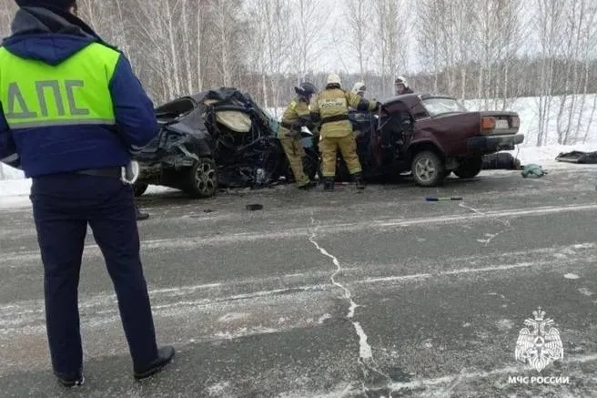 Пять человек погибли при столкновении двух легковушек в Новосибирской области