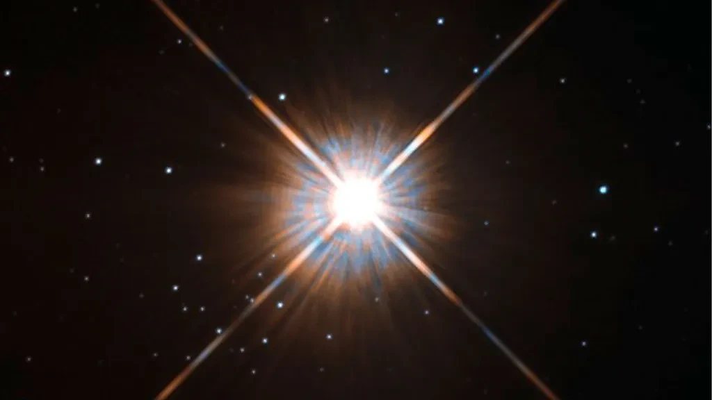 Ближайшая к Солнцу звезда Проксима Центавра на снимке телескопа Hubble. Новый снимок Проксимы Центавра, нашего ближайшего соседа. Фото © ЕКА/Хаббл (esahubble.org)