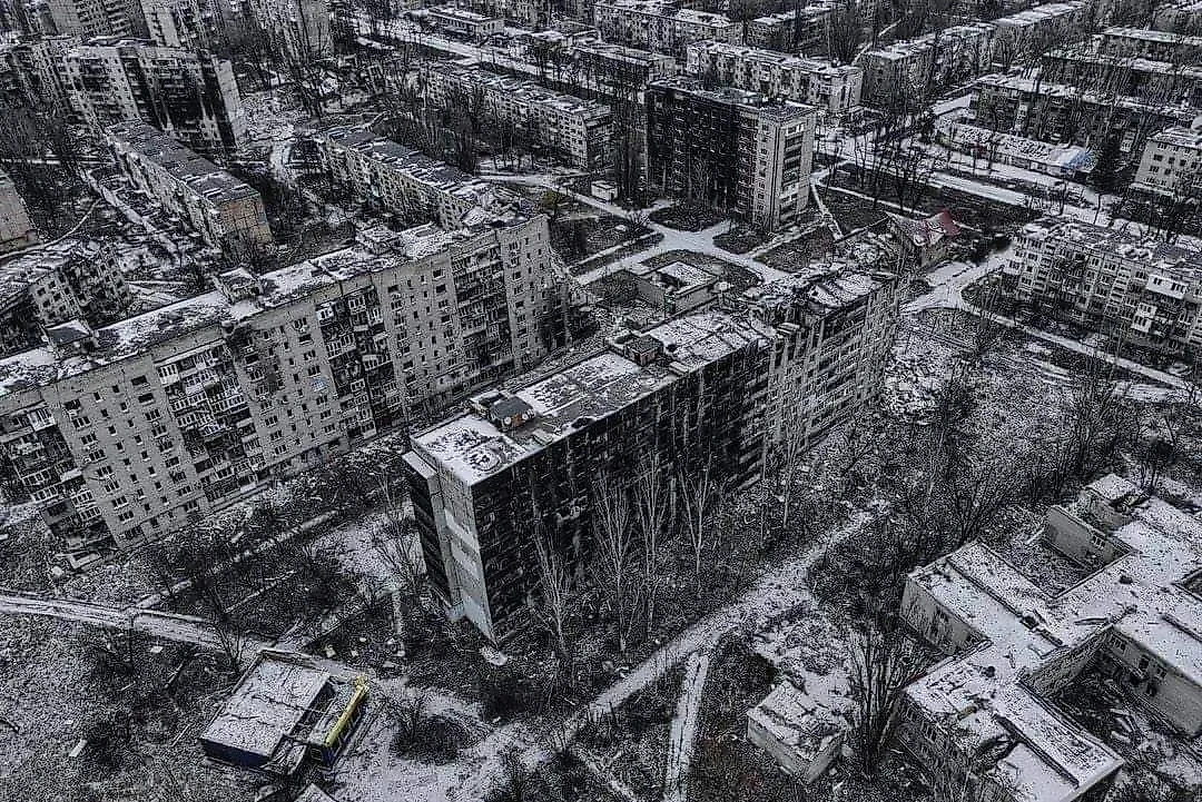 Как выглядит Авдеевка в декабре. Фото © t.me / Шейх Тамир