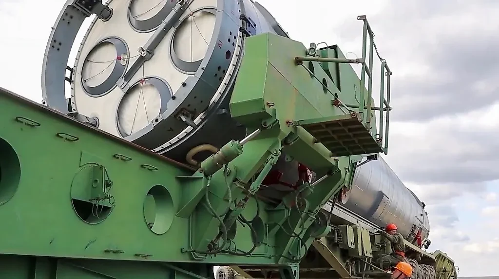 Ракетный комплекс стационарного базирования "Авангард" с гиперзвуковым управляемым блоком на территории Ясненского соединения Ракетных войск стратегического назначения РФ. Фото © ТАСС / Пресс-служба Минобороны РФ