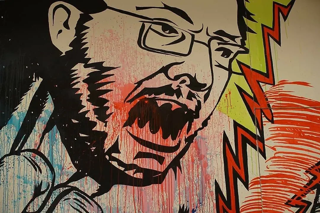 Сгенерированный ИИ автопортрет Марата Гельмана*. Фото © Guelmanundunbekannt.com