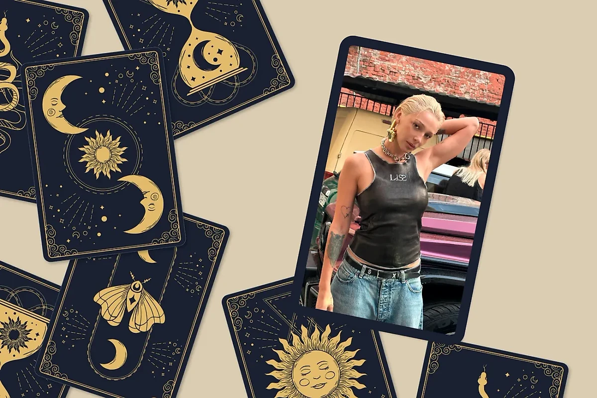 Какая судьба ждёт Ивлееву? Карты Таро показали правду. Коллаж © LIFE. Фото © Freepik / coolvector, © Instagram (соцсеть запрещена в РФ; принадлежит корпорации Meta, которая признана в РФ экстремистской) / _agentgirl_