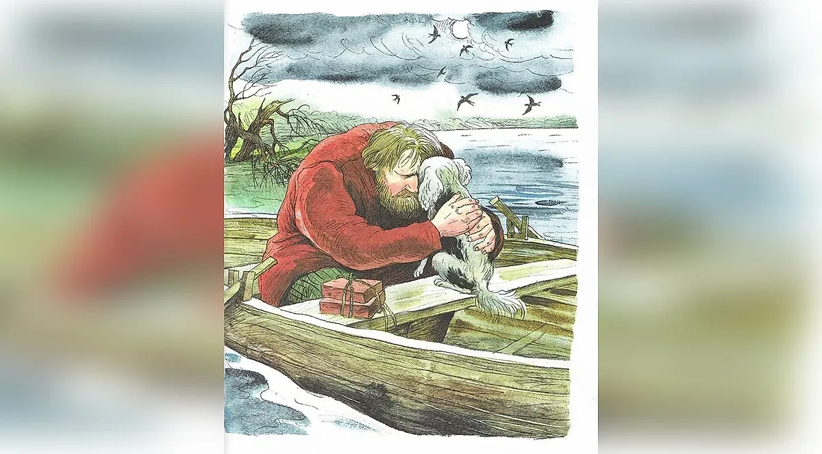 Как меняется восприятия литературных персонажей с возрастом: зачем Герасим утопил Муму? Фото © Razrisyika.ru