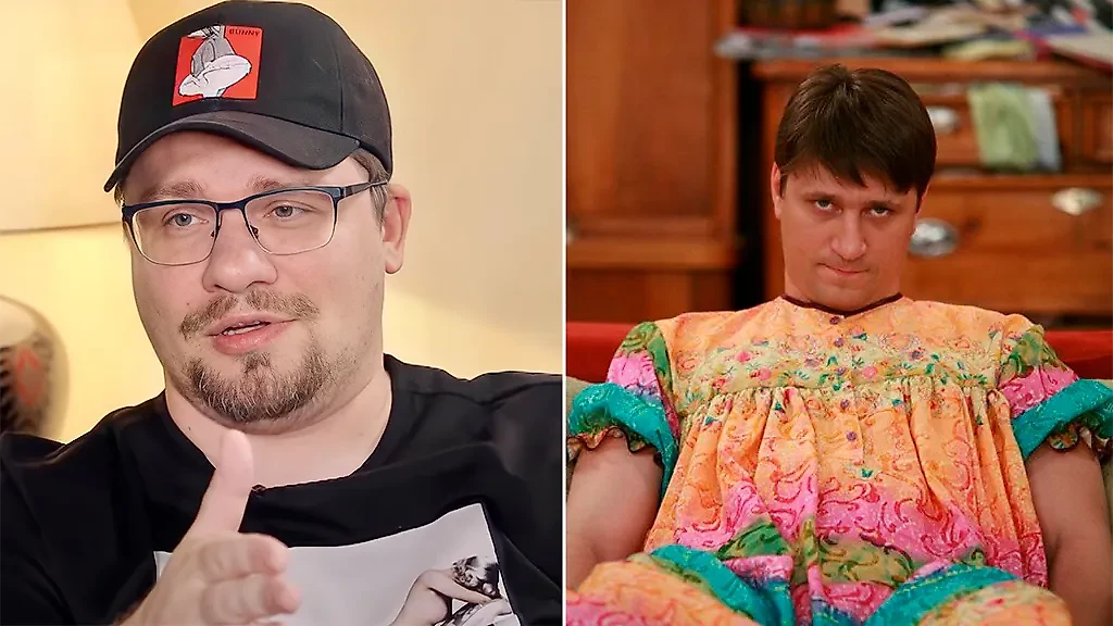 Актёр российских сериалов и комик Харламов хотел "стать" Геной Букиным, но не подошёл режиссёру. Фото © Wikipedia, © "Счастливы вместе" (сериал 2006–2013), режиссёр Георгий Дронов, сценаристы Станислав Берестовой, Елена Вержак / Kinopoisk