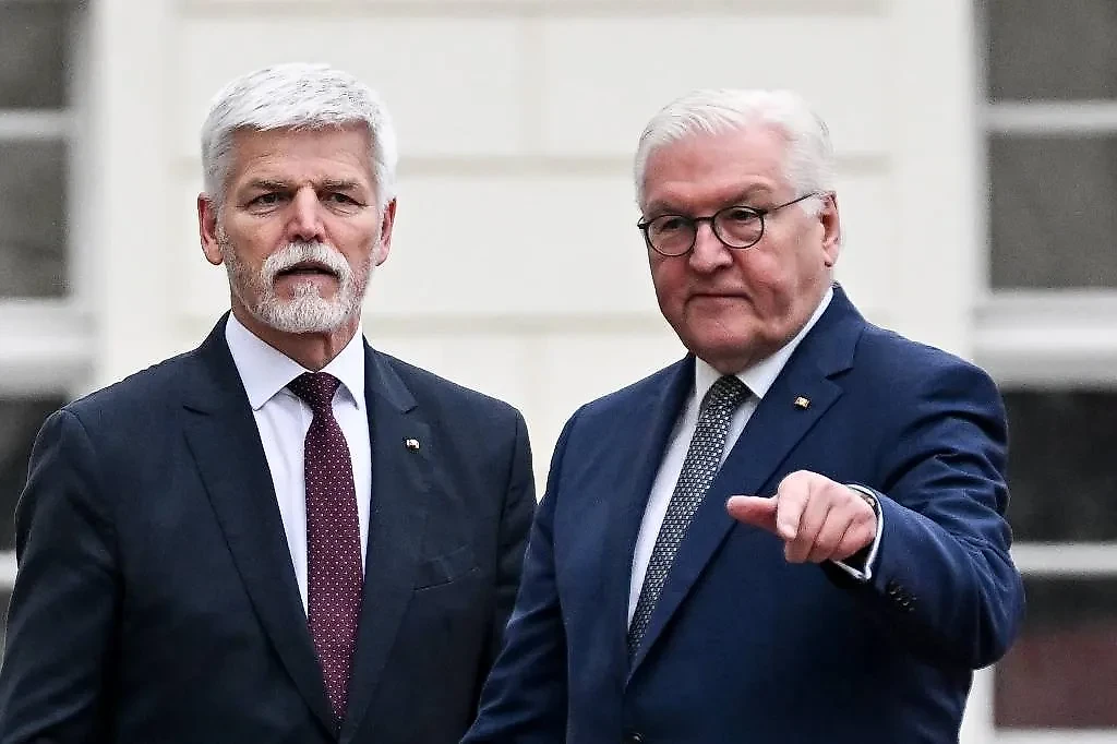 Чешский и германский президенты Петр Павел и Франк-Вальтер Штайнмайер. Фото © ТАСС / EPA / Filip Singer