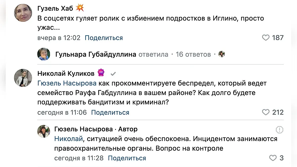 Местные жители пытаются получить ответы у главы района. Фото © VK / Гюзель Насырова