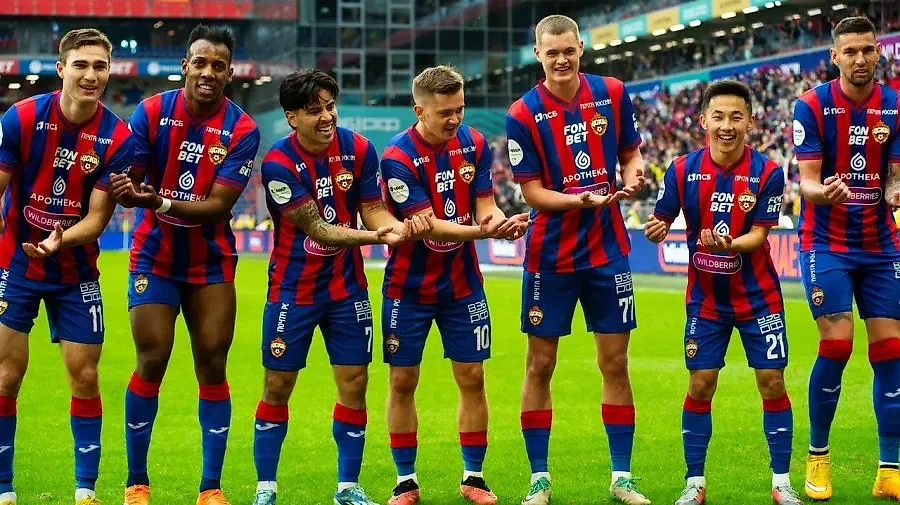 Футболисты ЦСКА. Обложка © Сайт ПФК ЦСКА