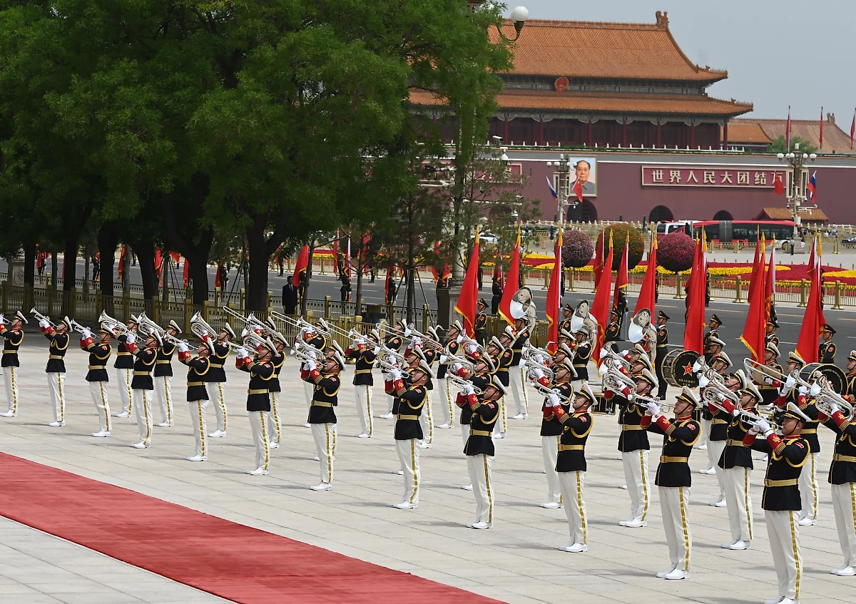 Военный оркестр Народно-освободительной армии Китая под управлением дирижёра Юань Вэя. Фото © Life.ru / Павел Баранов