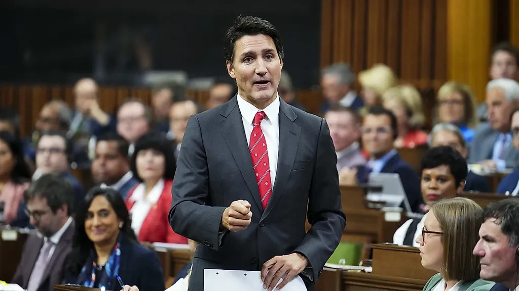 Выступление Джастина Трюдо в Парламенте Оттавы. Фото © ТАСС / ABACA / CP/ Kilpatrick Sean