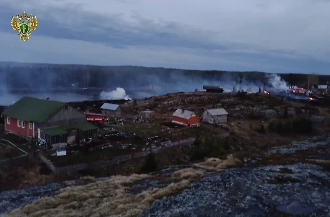 Обстановка в Карелии в результате пожара. Фото © Telegram / Прокуратура Республики Карелия