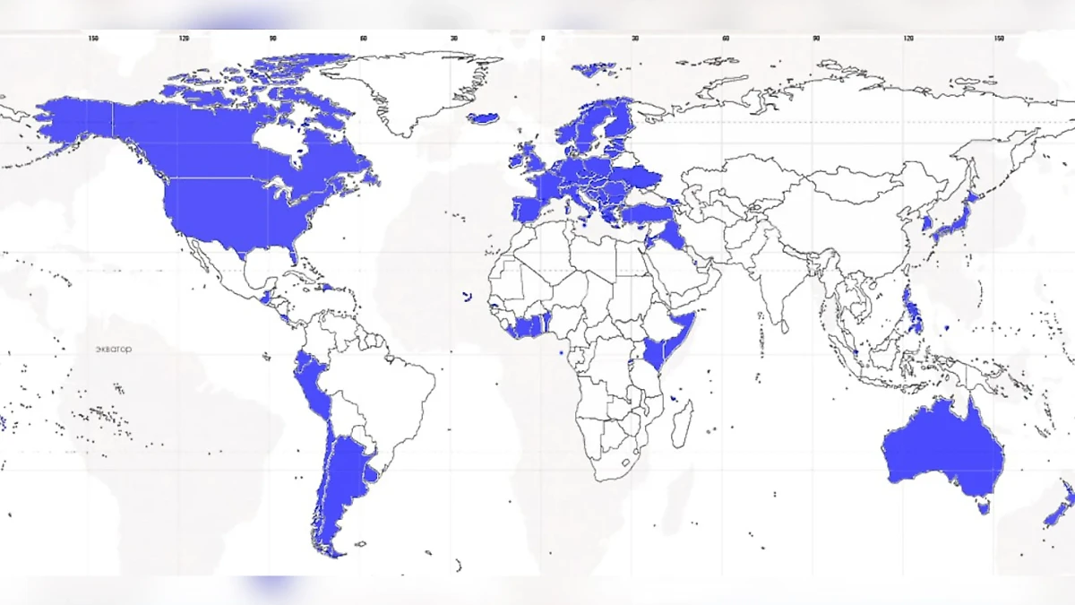 Страны, которые подписались под резолюцией конференции в Швейцарии. Фото © Telegram / Дюков. Историк-рационализатор
