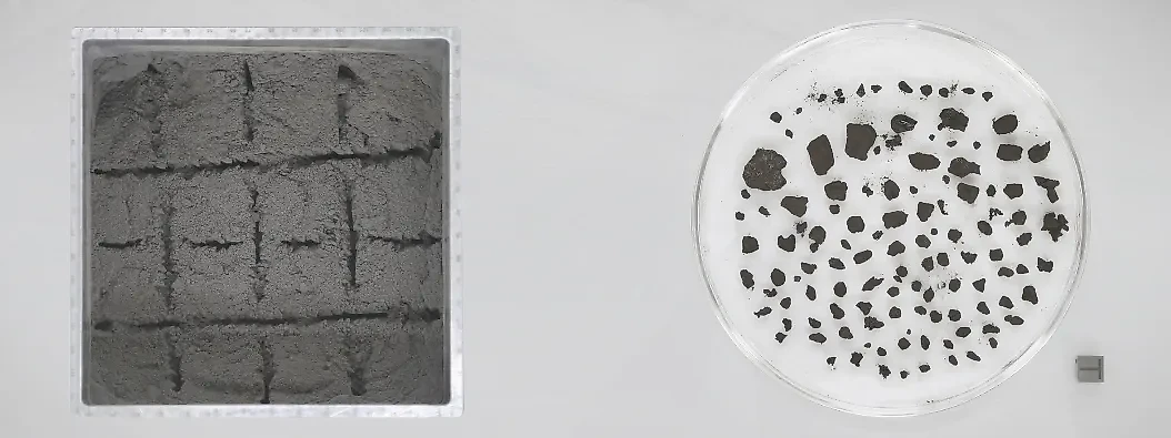 Лунные образцы, доставленные на Землю станцией "Чанъэ-5". Фото © moon.bao.ac.cn