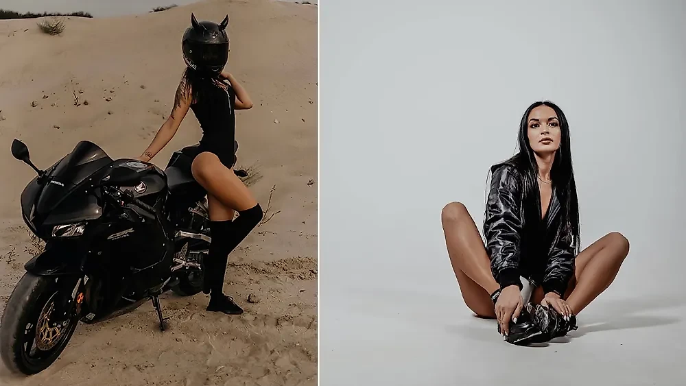 1,6 миллиона подписчиков у завлекательной брюнетки с псевдонимом МотоАлёна (01alenka02) в "Тиктоке". Фото © Instagram (признан экстремистской организацией и запрещён на территории Российской Федерации) / 01alenka02