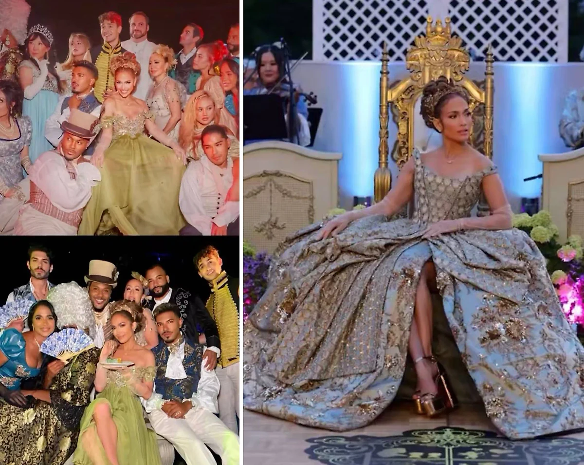 Для празднования дня рождения Джей Ло выбрала роскошные платья в стиле начала XIX века. Фото © Instagram (признан экстремистской организацией и запрещён на территории Российской Федерации) / jlo