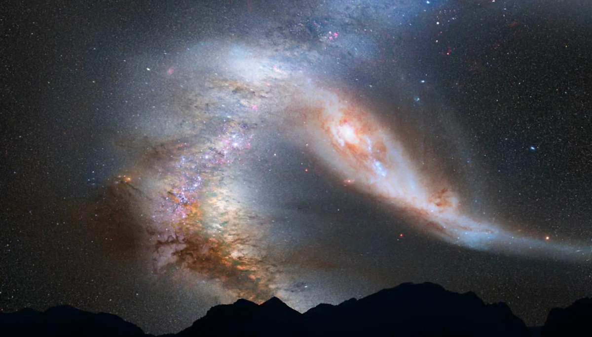 Астрономы раскрыли, что может спасти Млечный Путь от столкновения с Андромедой. Обложка © NASA