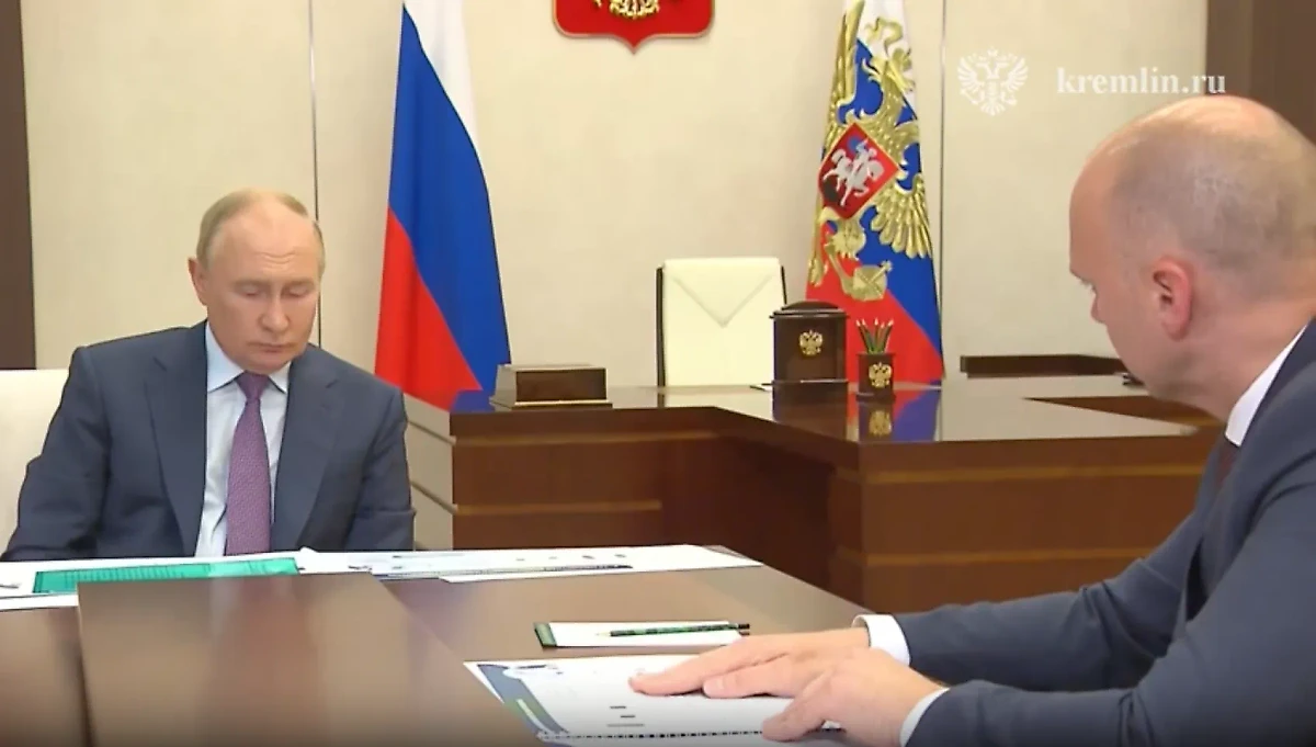 Встреча Владимира Путина и Алексея Беспрозванных. Обложка © Telegram / Кремль. Новости