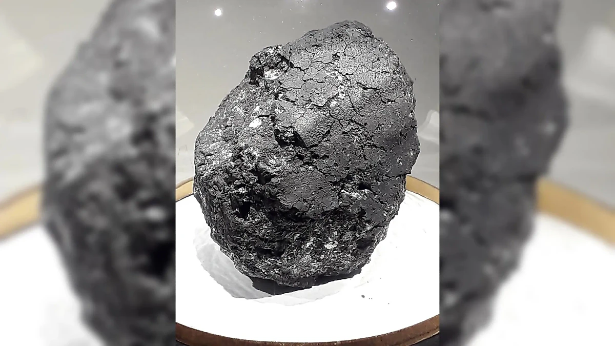 Фрагмент метеорита Оргей. Фото © Wikipedia / Eunostos