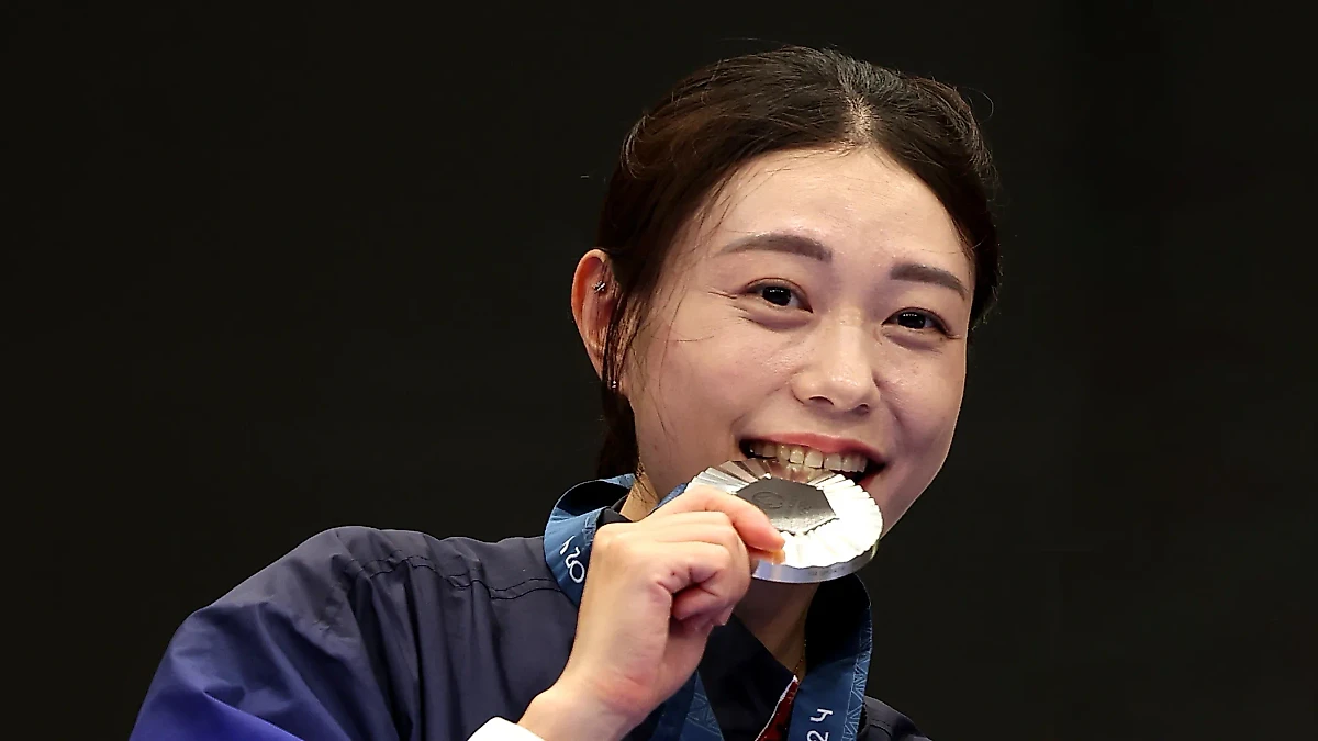 Ким Е Джи из Южной Кореи завоевала серебряную медаль. Фото © Getty Images / Charles McQuillan