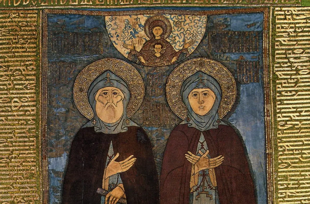 Святые, которым нужно молиться для крепкого брака: Пётр и Феврония Муромские. Фото © Wikipedia / Мастерская царицы Ирины Фёдоровны Годуновой