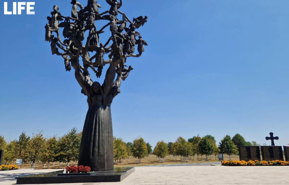 Памятник "Древо скорби" выполнен скульпторами Аланом Корнаевым и Заурбеком Дзанаговым. Фото © Life.ru