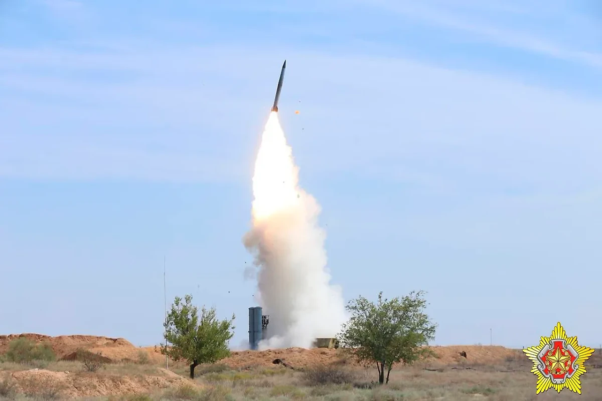 Боевой пуск ракеты на полигоне в Астраханской области. Фото © Telegram / Министерство обороны Республики Беларусь / «Ваяр» / Ян Горбанюк, Артём Берестень