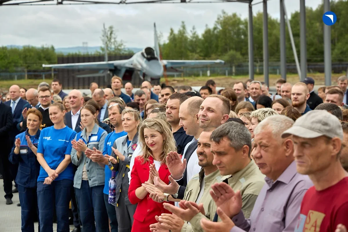 Юбилей авиационного завода в Комсомольске-на-Амуре. Фото © Telegram / ПАО «ОАК»