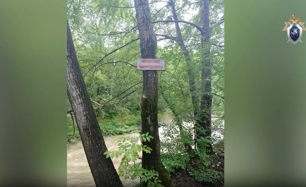 Место гибели трёх сапбордистов. Видео © Telegram / Следком Приморья