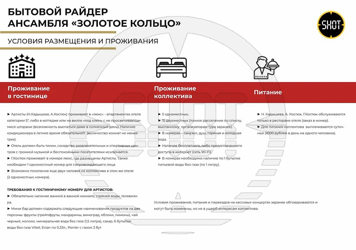 Райдер ансамбля Надежды Кадышевой. Изображение © SHOT