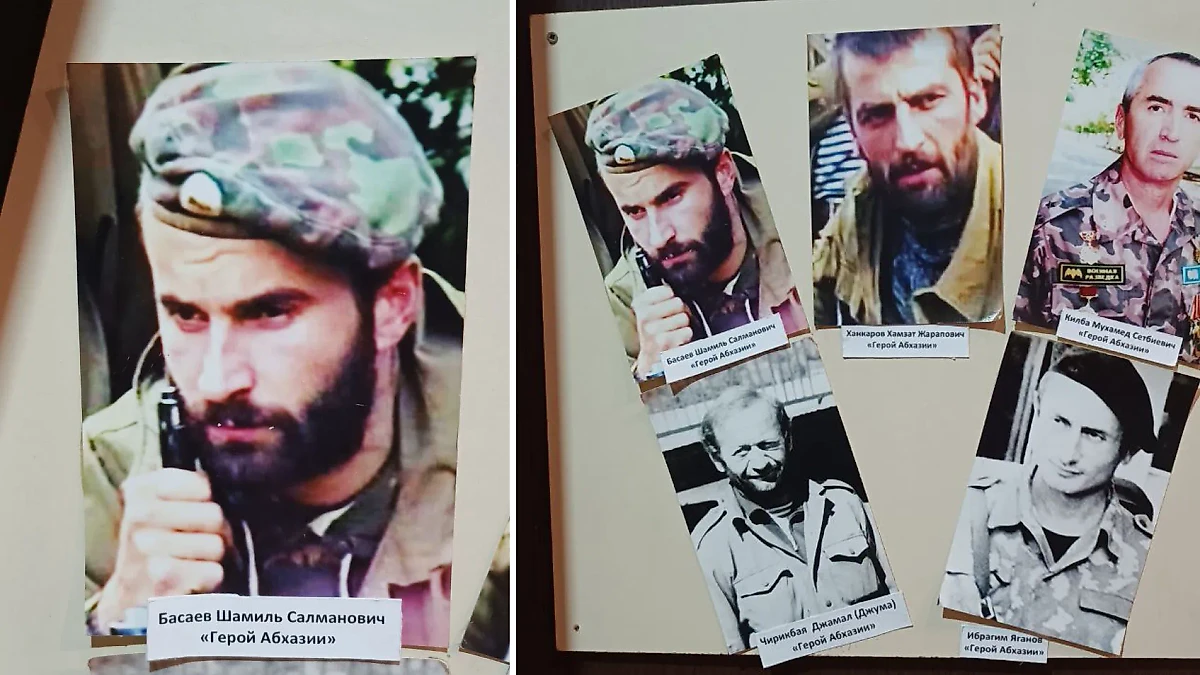 Экспозиция в Абхазском госмузее, посвящённая героям Абхазии. Фото © Telegram / Hard Blog