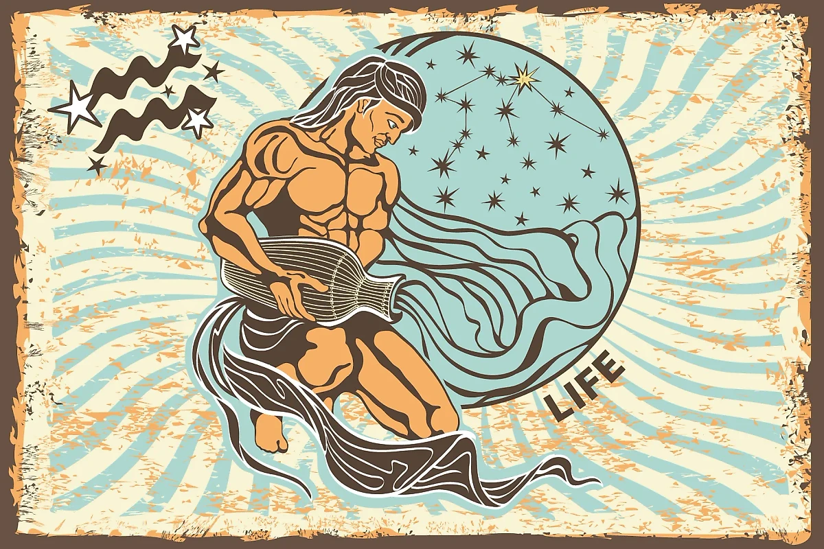 Знак зодиака Водолей — подробный гороскоп на неделю с 30 сентября по 6 октября. Коллаж © Life.ru. Фото © Shutterstock / FOTODOM / TatiKost94